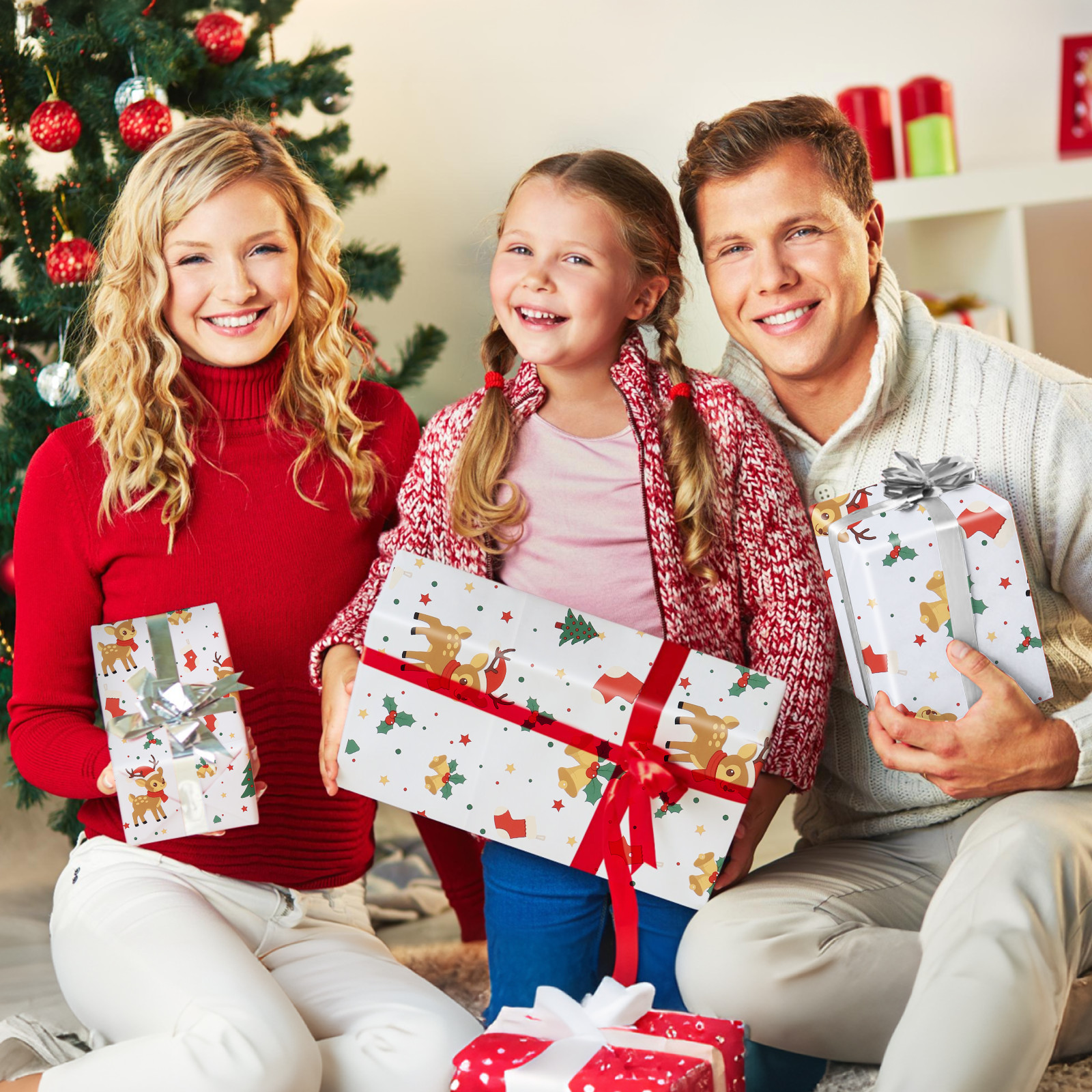 Christmas Poly Mailers Cute Holiday Shipping Bags Custom 6″x9″ 10″x13″ 14.5″x19″