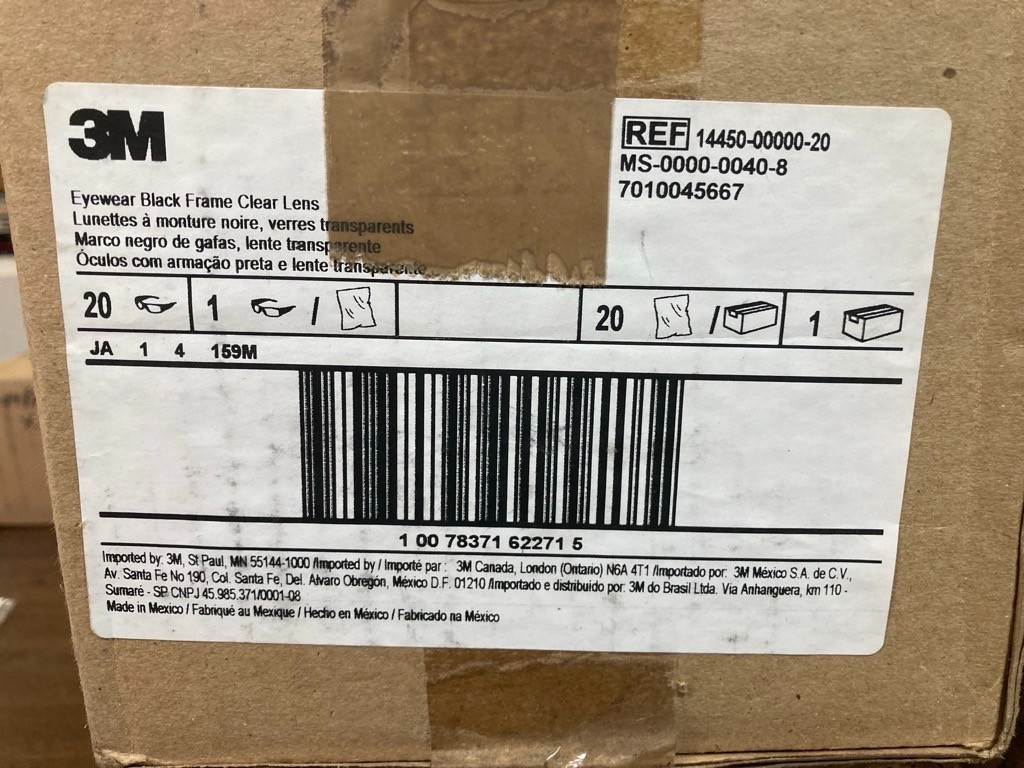 3M 14450-00000-20 Nassau Rave Protective Eyewear PACK OF 20