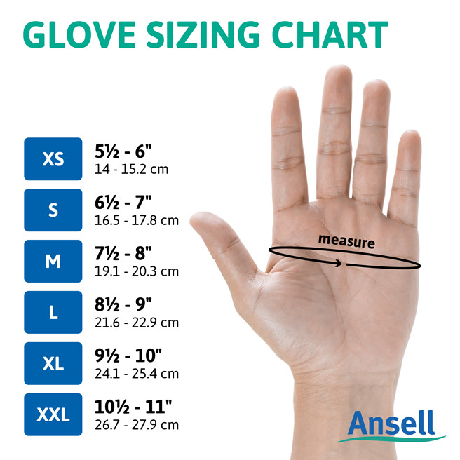 12 Pair Ansell 37-200 Light Green Nitrile Rubber Gloves Kitchen Washing Up Large