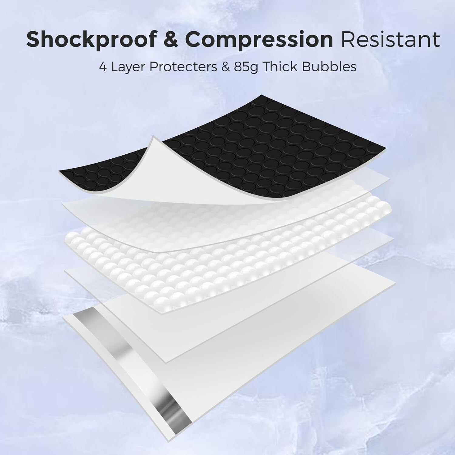 40pc Black Bubble Mailers 12×16 Large Padded Envelopes 12×15 Bubble Mailing Bag