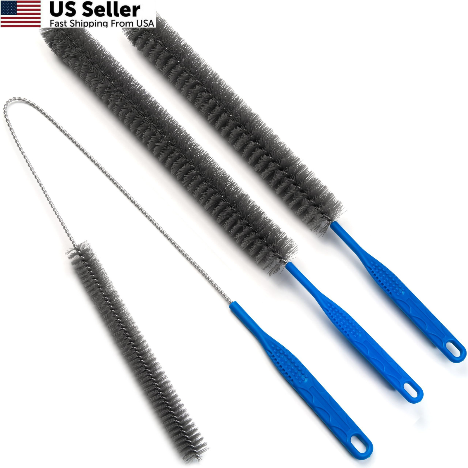 Refrigerator Coil Cleaning Brush，Sewer Set Brush Clog Remover,for Grizzly