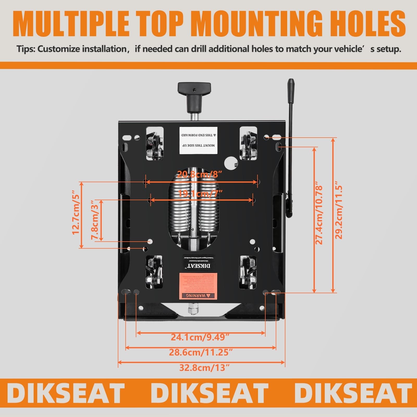 Universal Seat Suspension Kit with Seat Sliding Rail, Low Profile H… Fast Ship