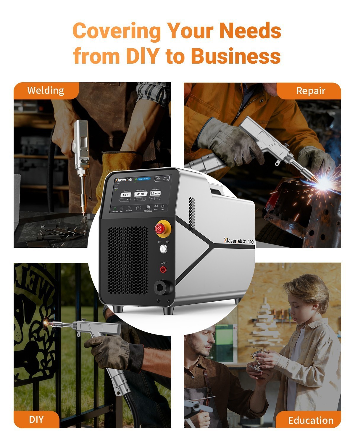 Xlaserlab X1pro 700W Laser Welding Machine – 6-in-1 Handheld Fiber Laser Welder
