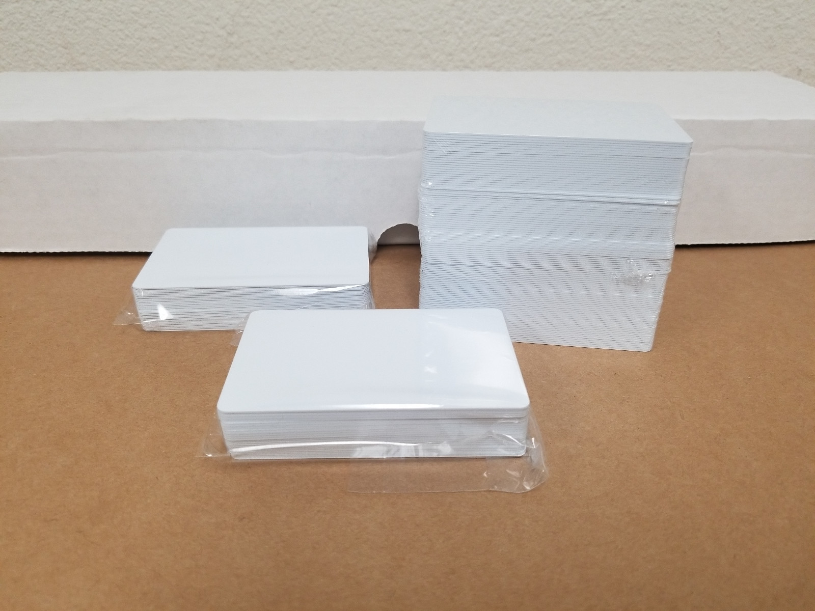 50 Blank White PVC Cards, CR80.30 Mil, High Quality for Color and UV Printing
