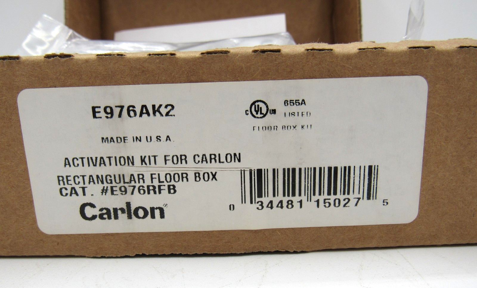 NEW Carlon E976AK2 Rectangular Floor Box Activation Kit