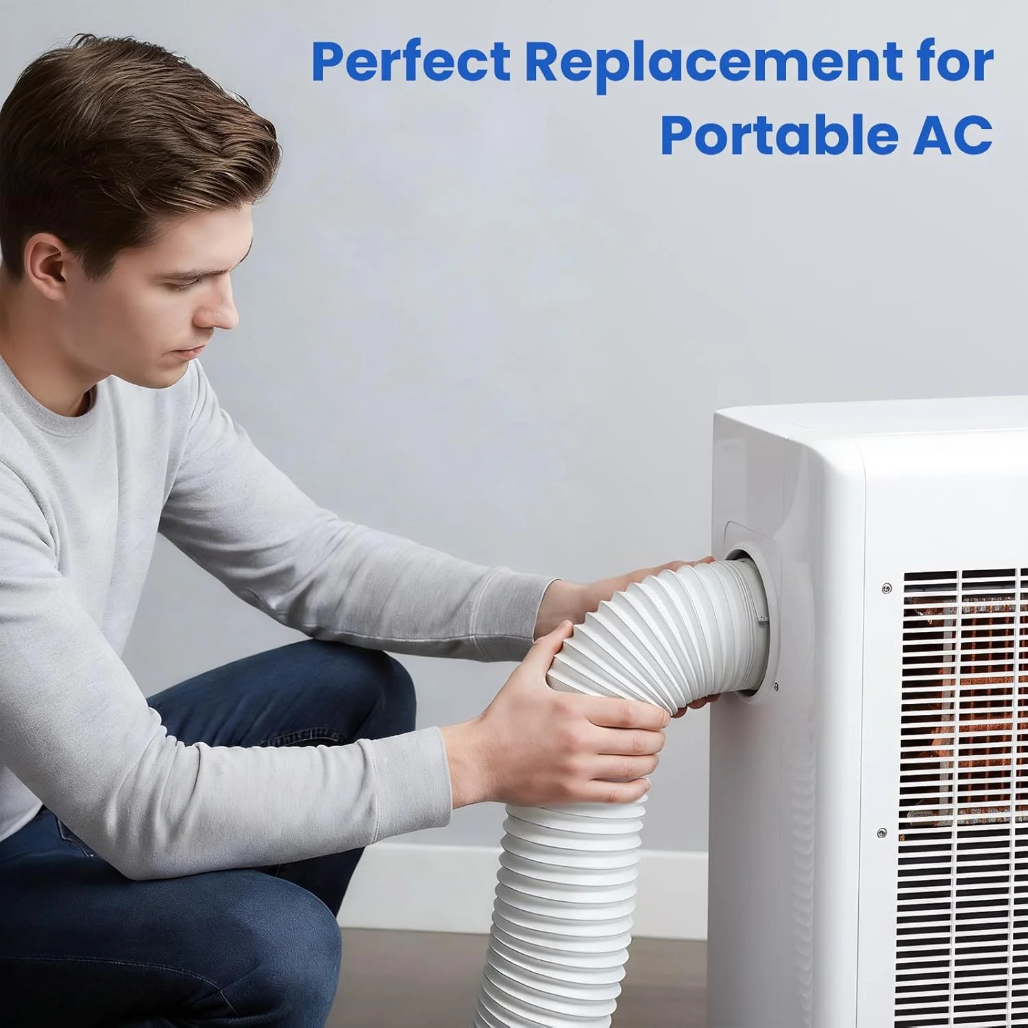5.9″ Portable Air Conditioner Hose, 59″ Universal AC Vent Exhaust Tube Pipe