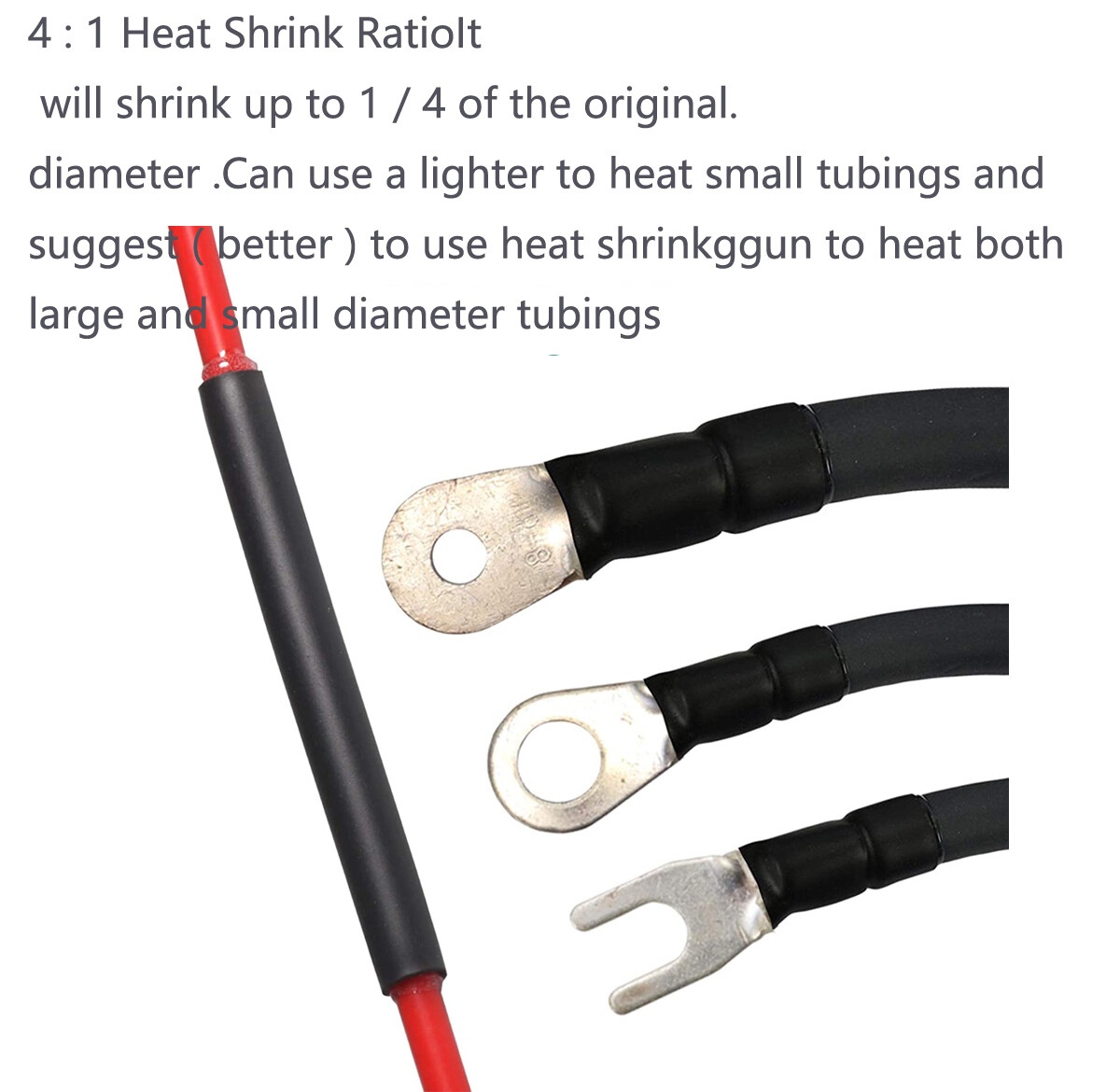 4:1 Heat Shrink Tubing Waterproof Dual Wall Adhesive Shrinkable Tubes Wires Wrap