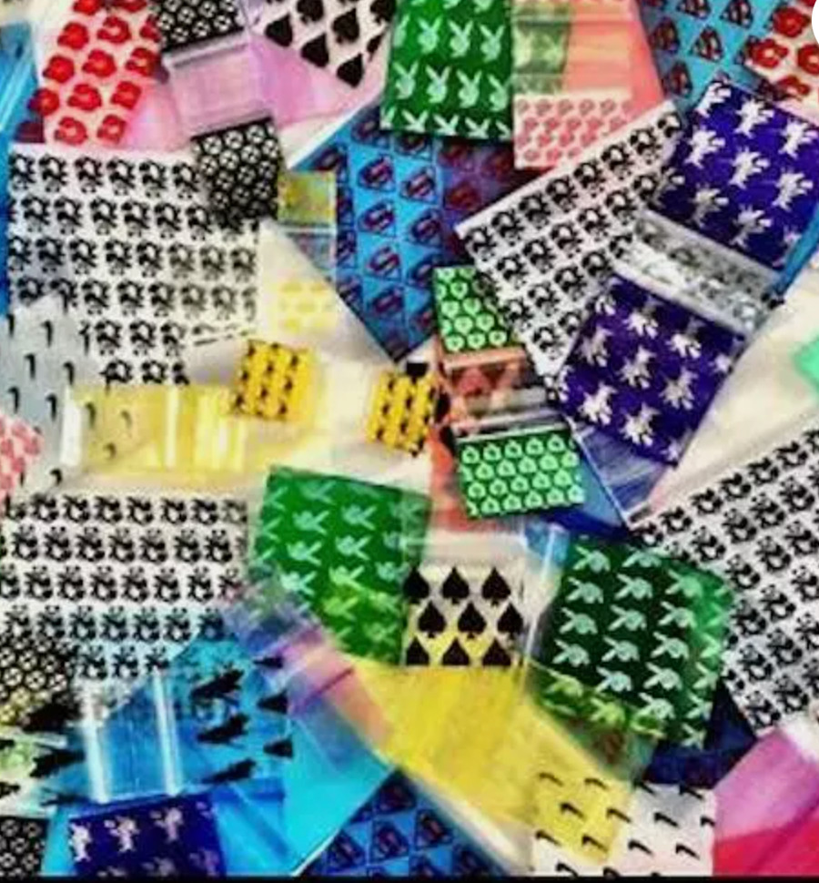 1000 Apple Baggies 1010 1″ x 1″ PREMIUM RANDOM MIX 5+ STYLES (10 packs x 100)