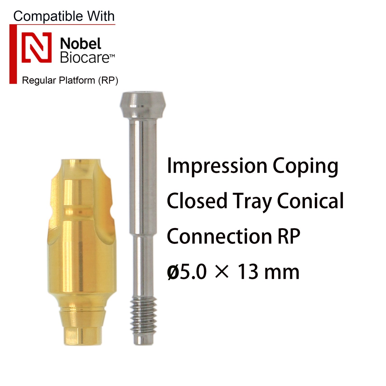 Nobel Active NP/RP Implant Scan body Impression Transfer Open/Close Coping Tray