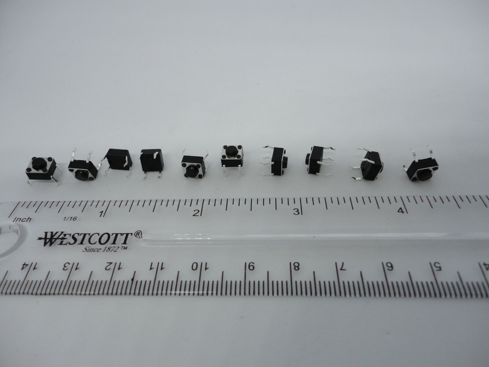10 Pcs Pack Lot 6x6x4.3mm Momentary Push Micro Button Tactile Switch DIP 4 Pins