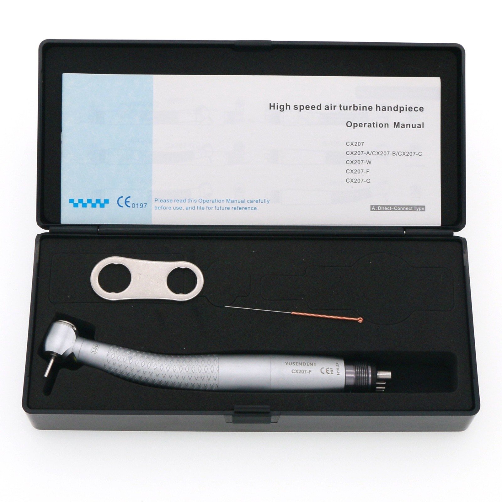 US COXO CX207-F Dental LED High Speed Handpiece Self-power Air Turbine 2/4 Holes