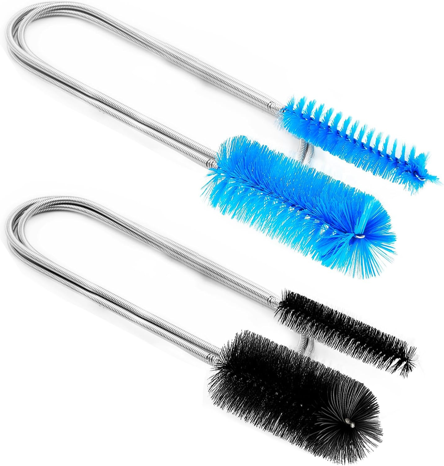 2 Pcs Flexible Drain Pipe Cleaning Brush, 36″ Extra Long Double Ended Nylon Bris