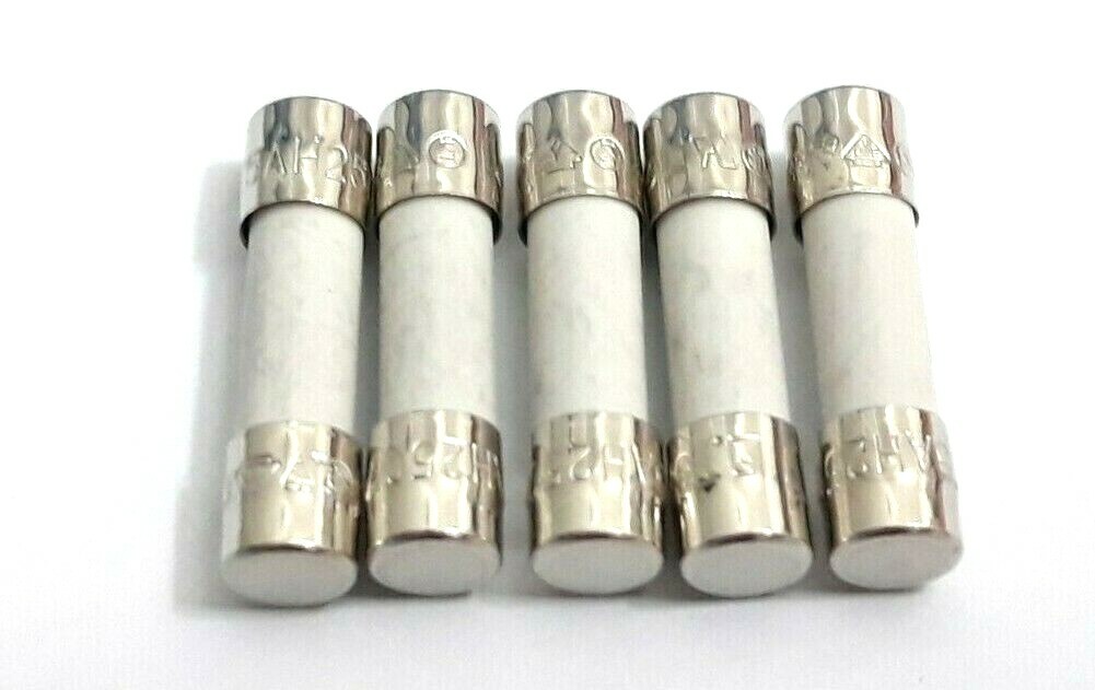 SET OF 5 T 5AH 250V P T5AH SLOW BLOW CERAMIC LF LITTELFUSE FUSES T5AH250V P 5A
