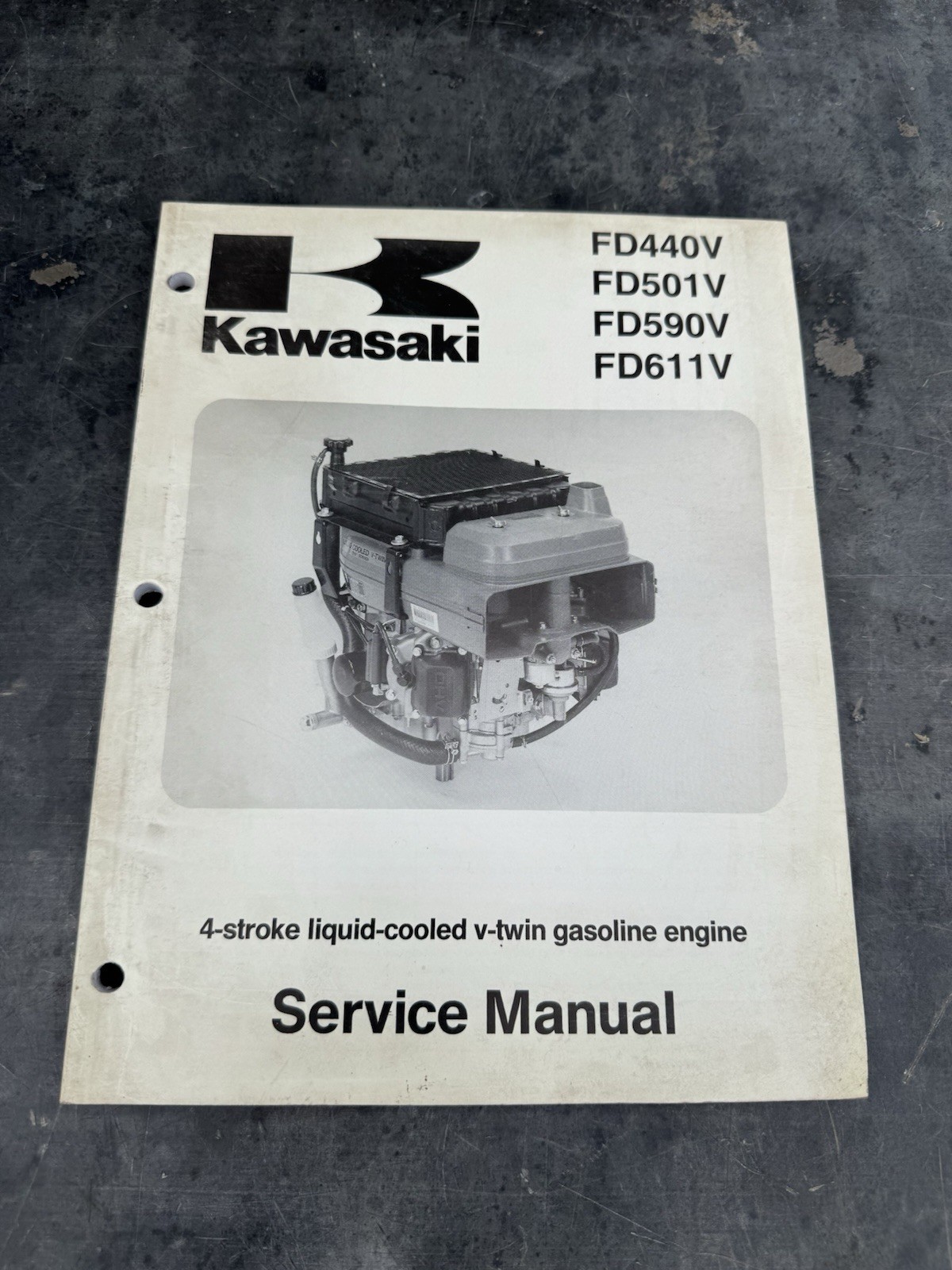 Kawasaki FD440V 4-Stroke Liquid-Cooled V-Twin Gasoline Engine Workshop Manual