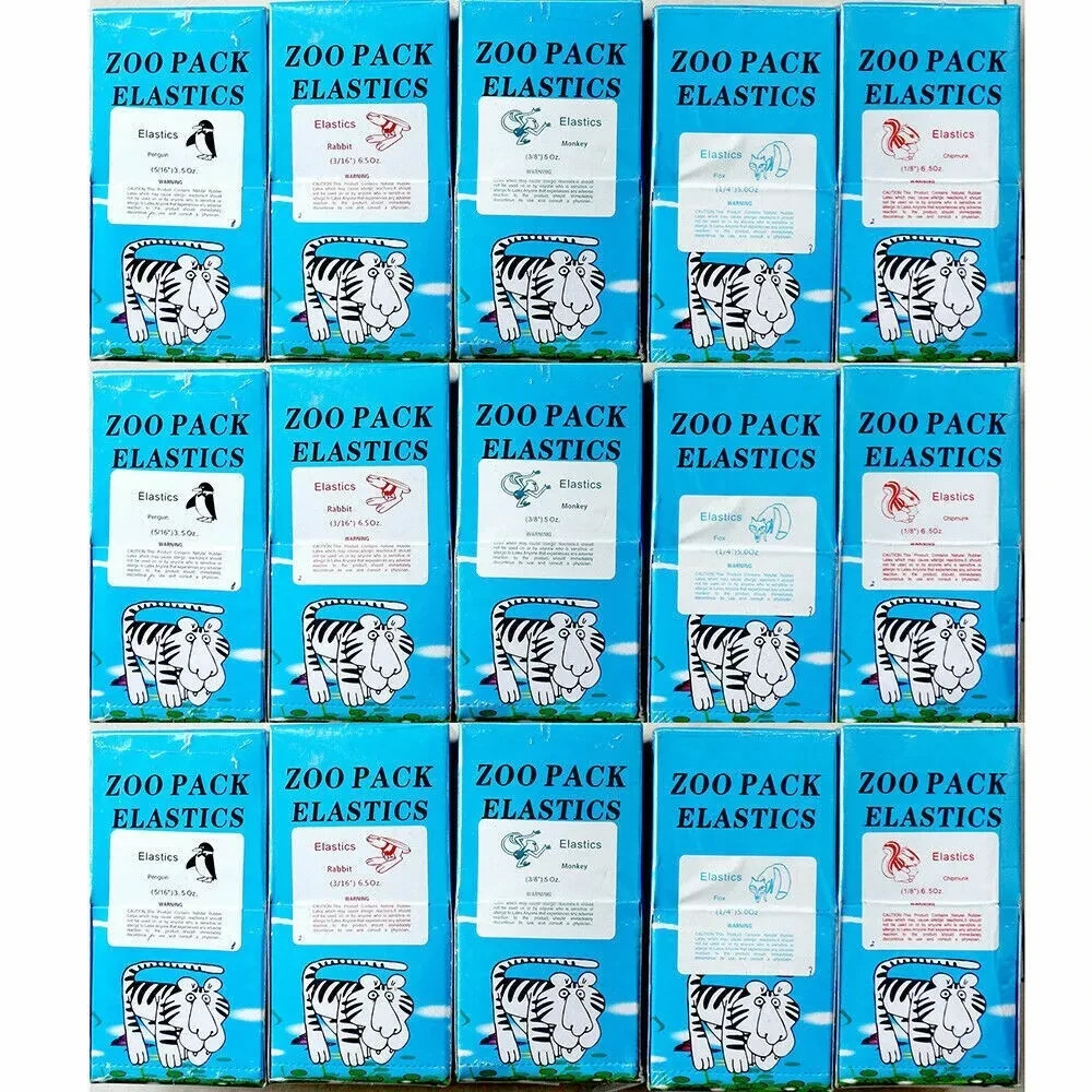 Dental Orthodontic Rubber Bands Ortho Elastics Latex Braces 15 Sizes For Choice