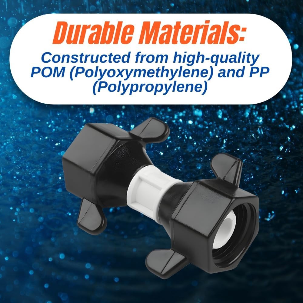 SEAFLO 1/2″ FNPT x 1/2″ Barb Straight Pump Fitting 2-Pack SHURFLO Fit