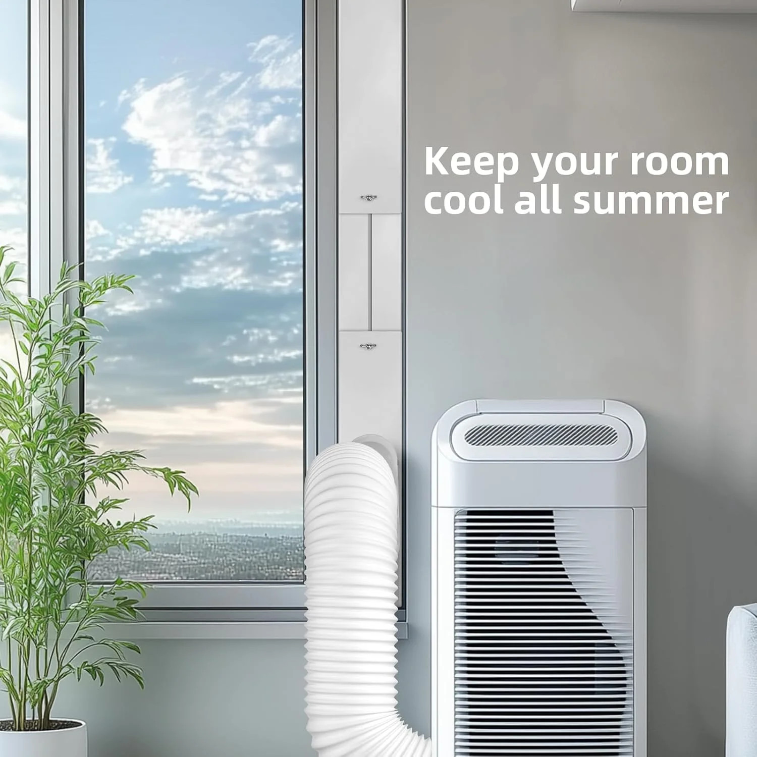 Portable Air Conditioner Window Kit – Adjustable Universal Window Seal AC Vent K