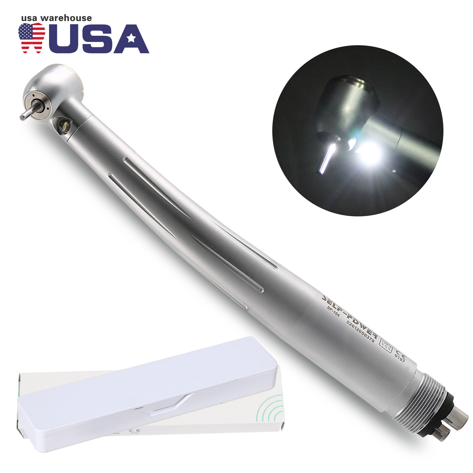KaVo Style Dental Fiber Optic LED E-generator High Speed Handpiece Turbine 4HOLE
