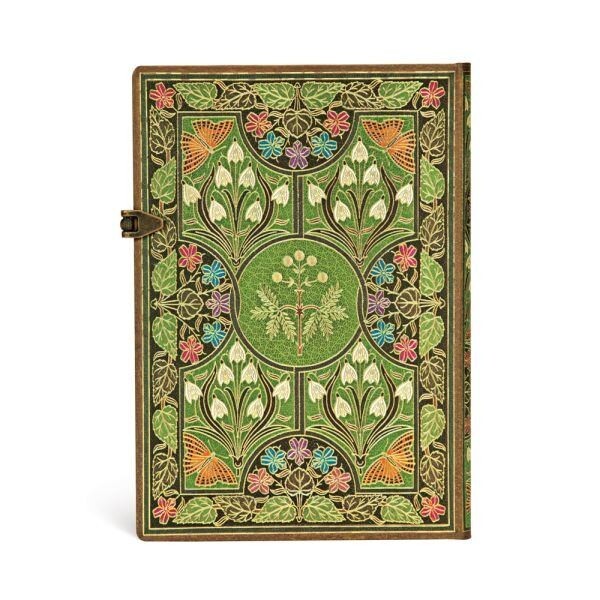 New Paperblanks Grande Unlined 8.25 x11.75″gift POETRY IN BLOOM Green Sketchbook