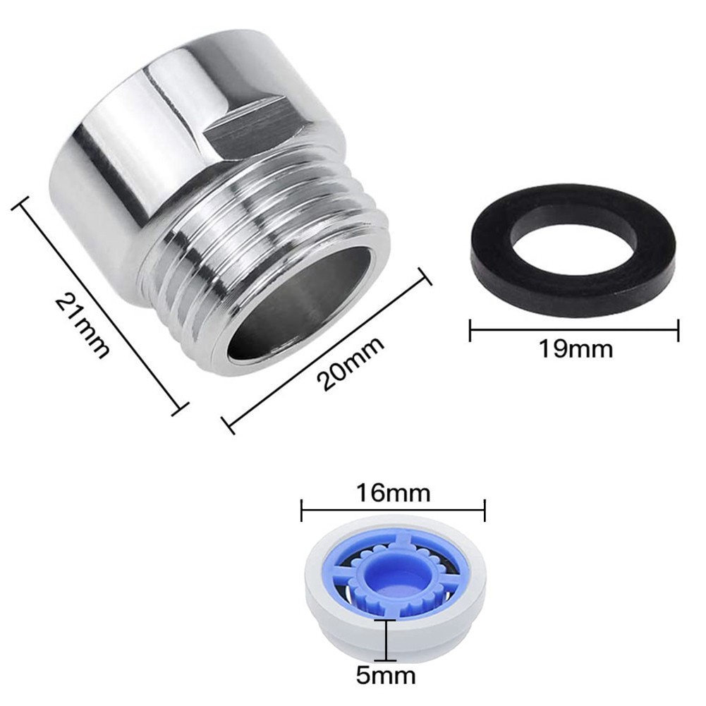 Water Saving Shower Regulator Kit with 6 8L/min Shower Head Reactors