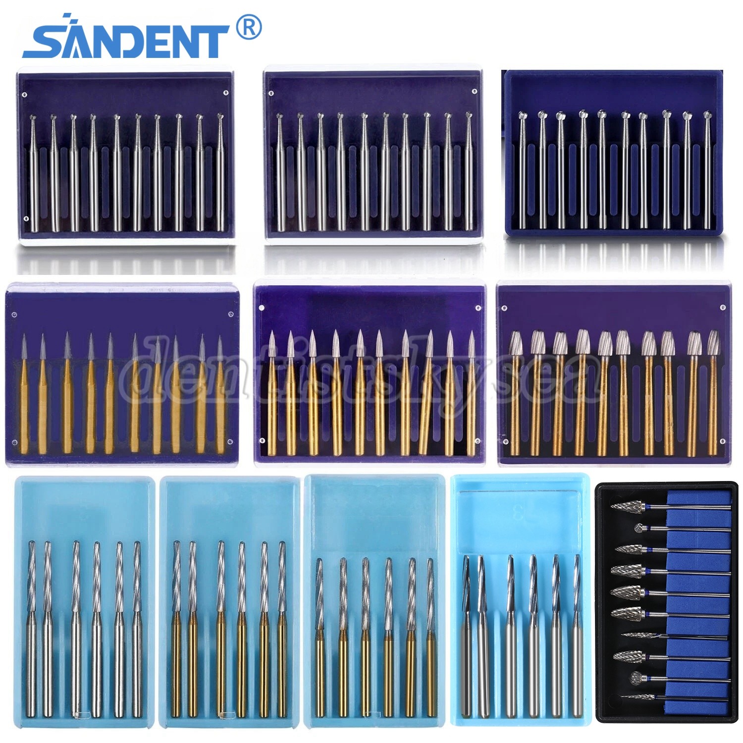High Speed Regular/Surgical FG/Endo/Zekrya Round Tungsten Carbide Burs Dental