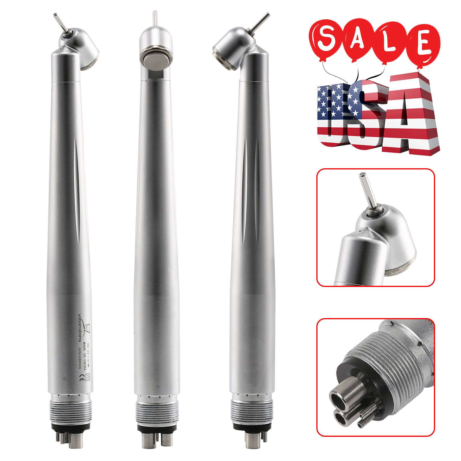5 NSK PANA MAX Type Dental 45 Degree Surgical Handpiece High Speed Turbine 4Hole
