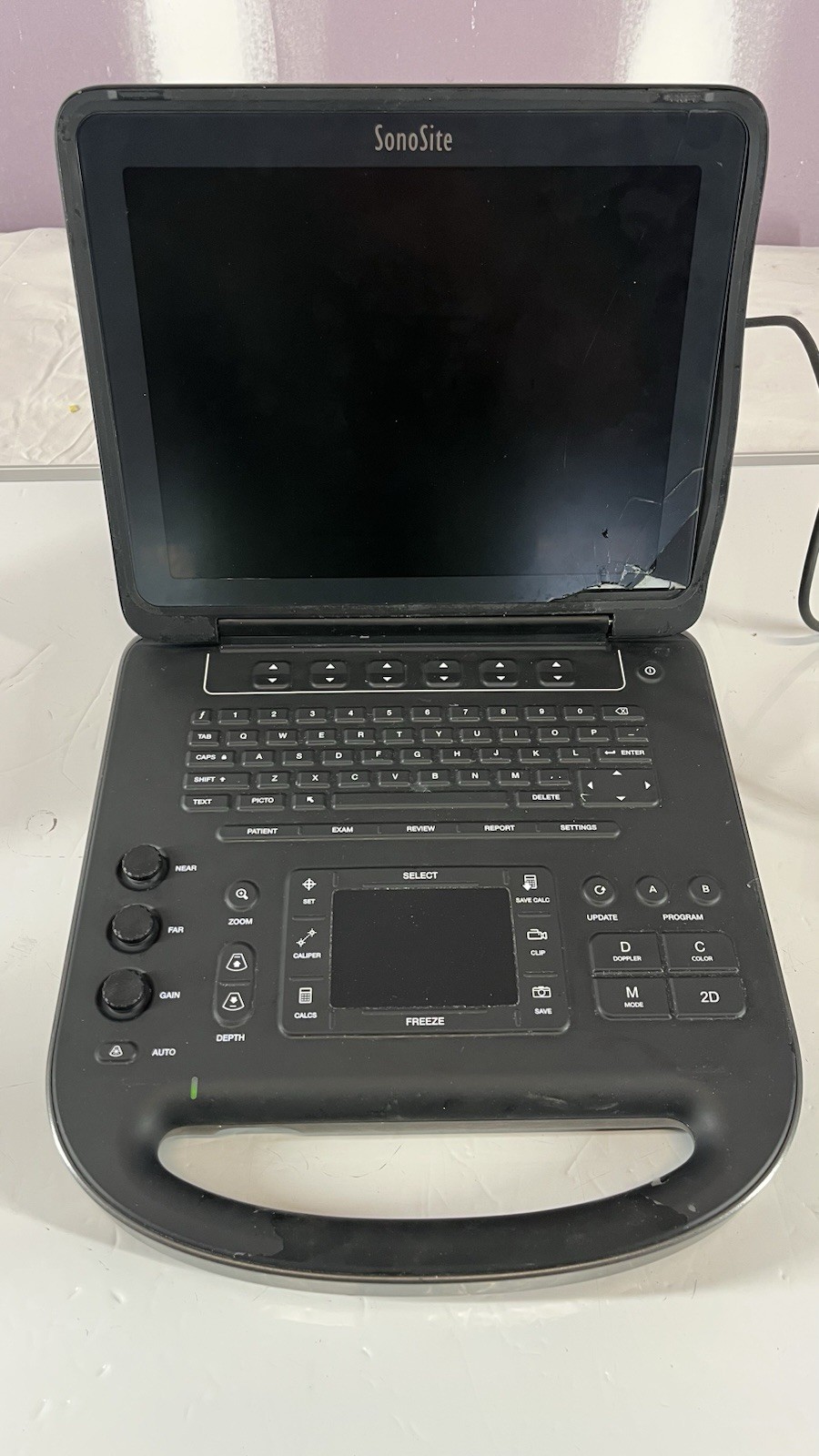 Sonosite Edge II 2020 Ultrasound System With Power Supply Screen Broken
