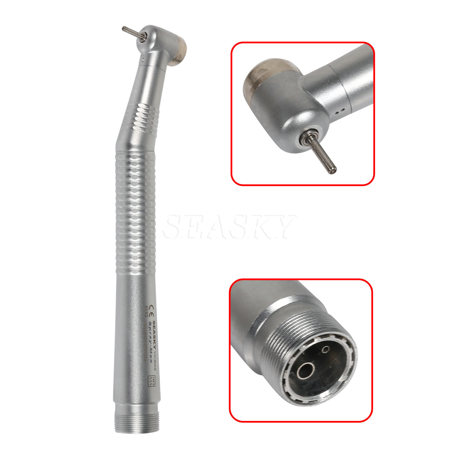 5x NSK Style Dental High Speed Handpiece Push Button head 2 Holes SEASKY Y1BA2