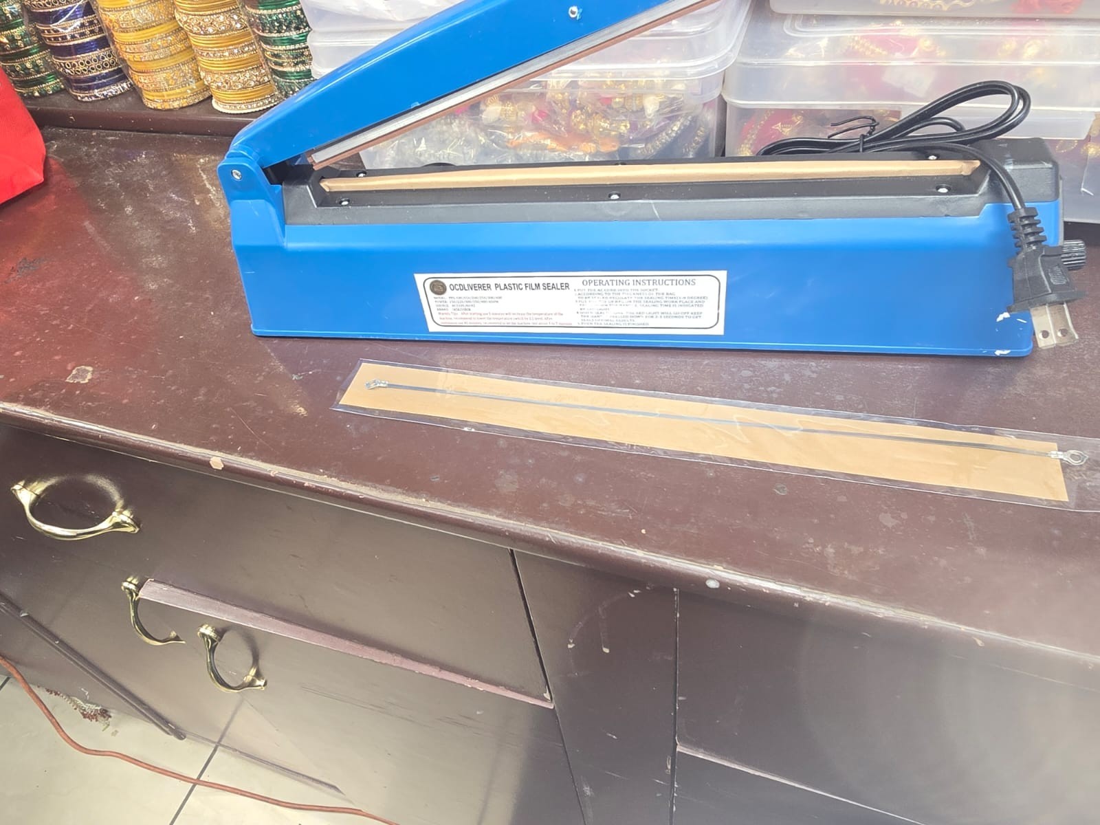 Vimi Plastic Film Sealer 200mm for PP/PE Bags Model PPS-100/150/200/250/300/400