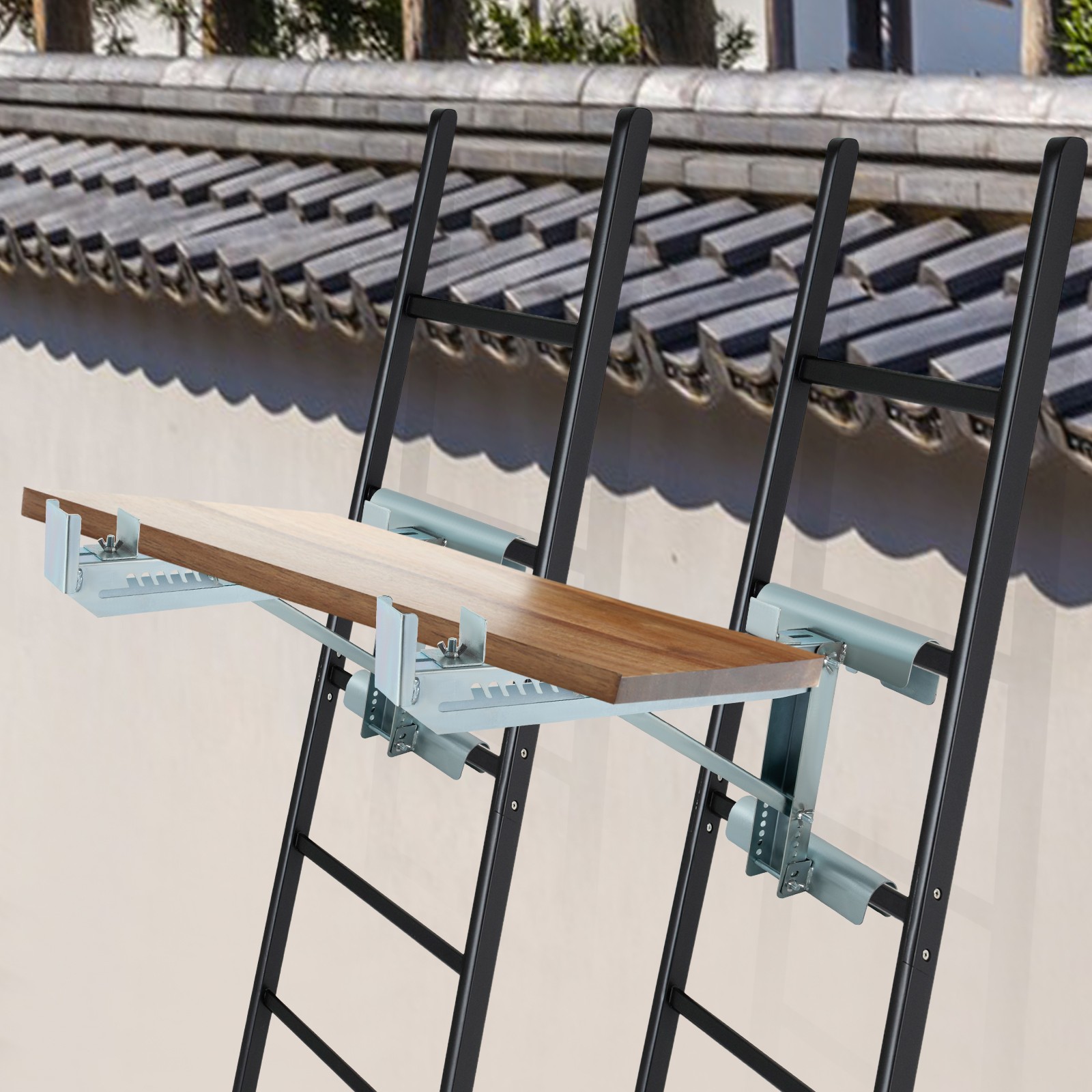 Pair of Heavy Duty Ladder Jacks 661lbs Capacity Scaffolding Bracket 2 Pcs US