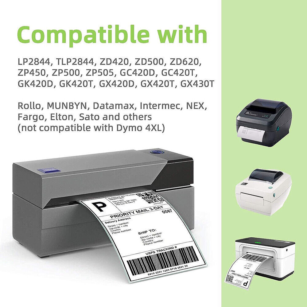 Direct Thermal Shipping Label 4×6 2×2 3×2 4×3 3×1 2.25×1.25 For Zebra Printer