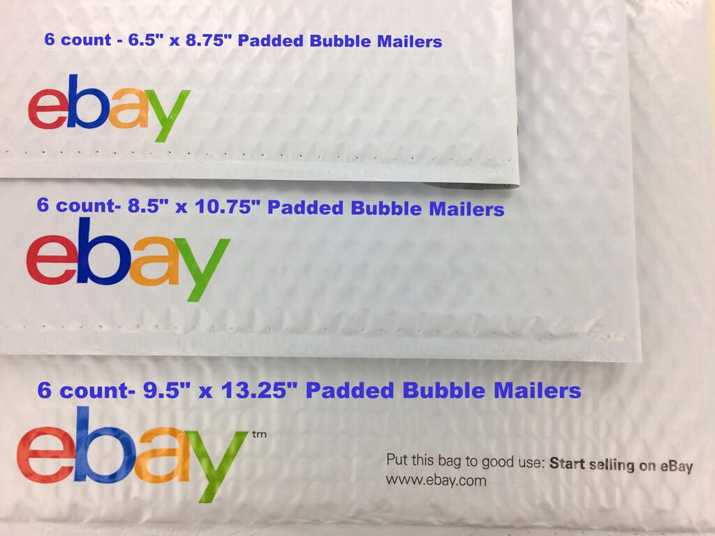 Ebay Branded Shipping Supplies Kit Lot Boxes Padded Envelopes Tape Tissue +