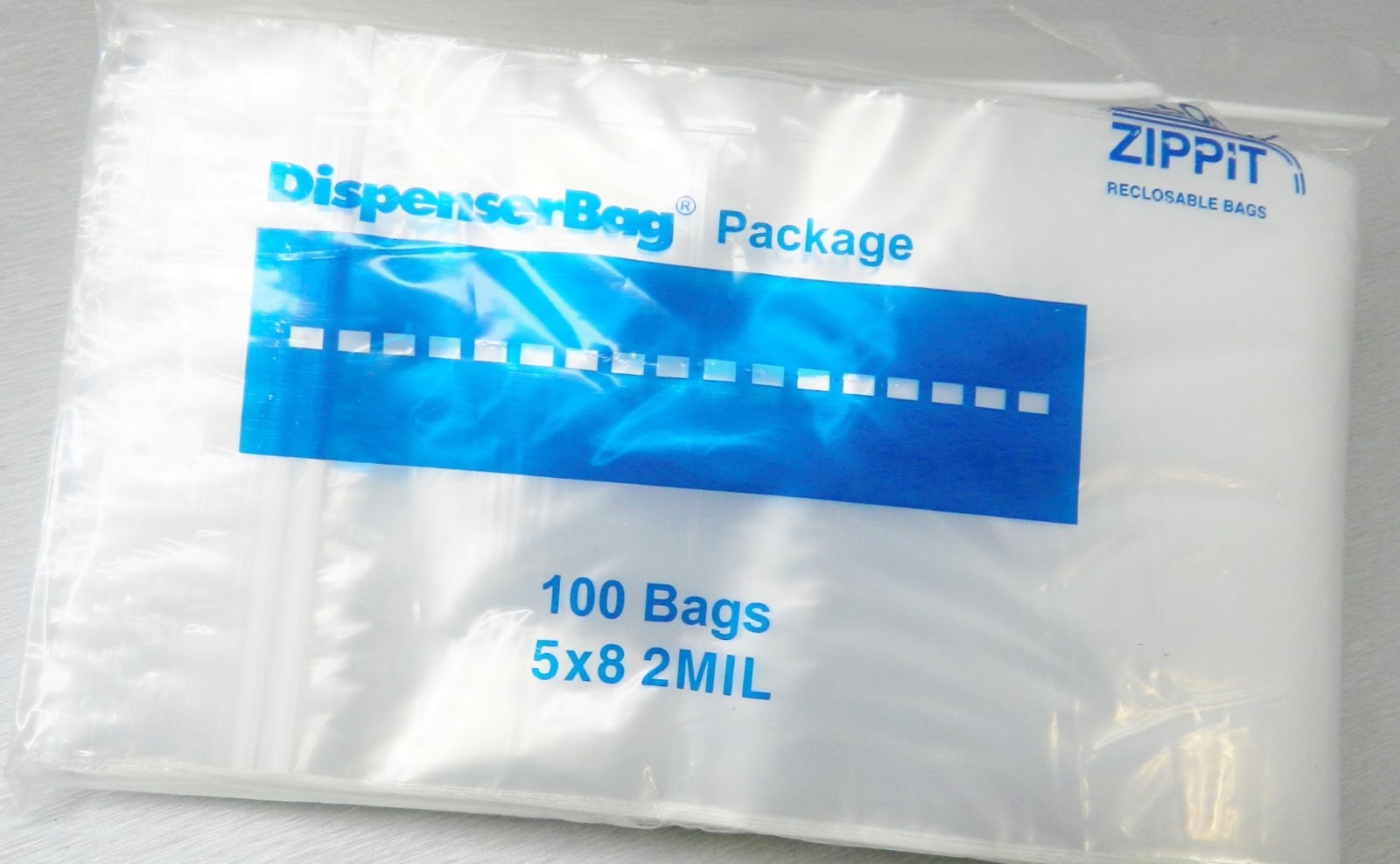 5×8 Reclosable Bags 2 Mil Clear Reloc Zippit Resealable Poly Bags 5 x 8″ 100 Pcs