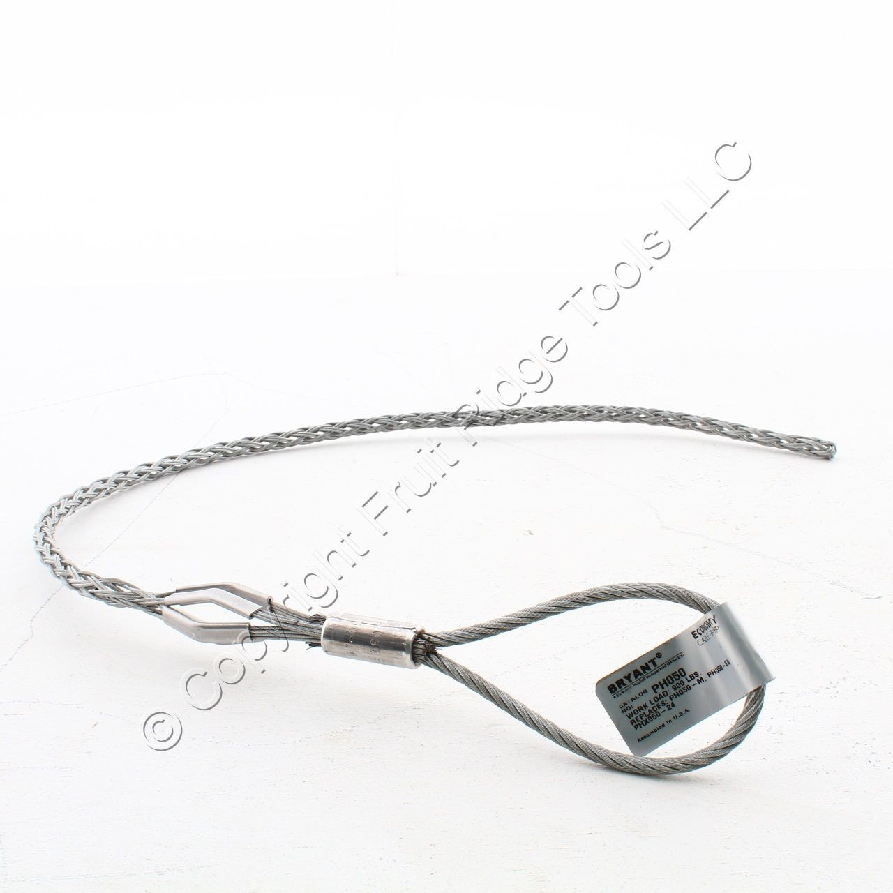 Bryant Cable Pulling Grip .50-.61″ Closed Mesh Flexible Eye Heavy Duty PH050