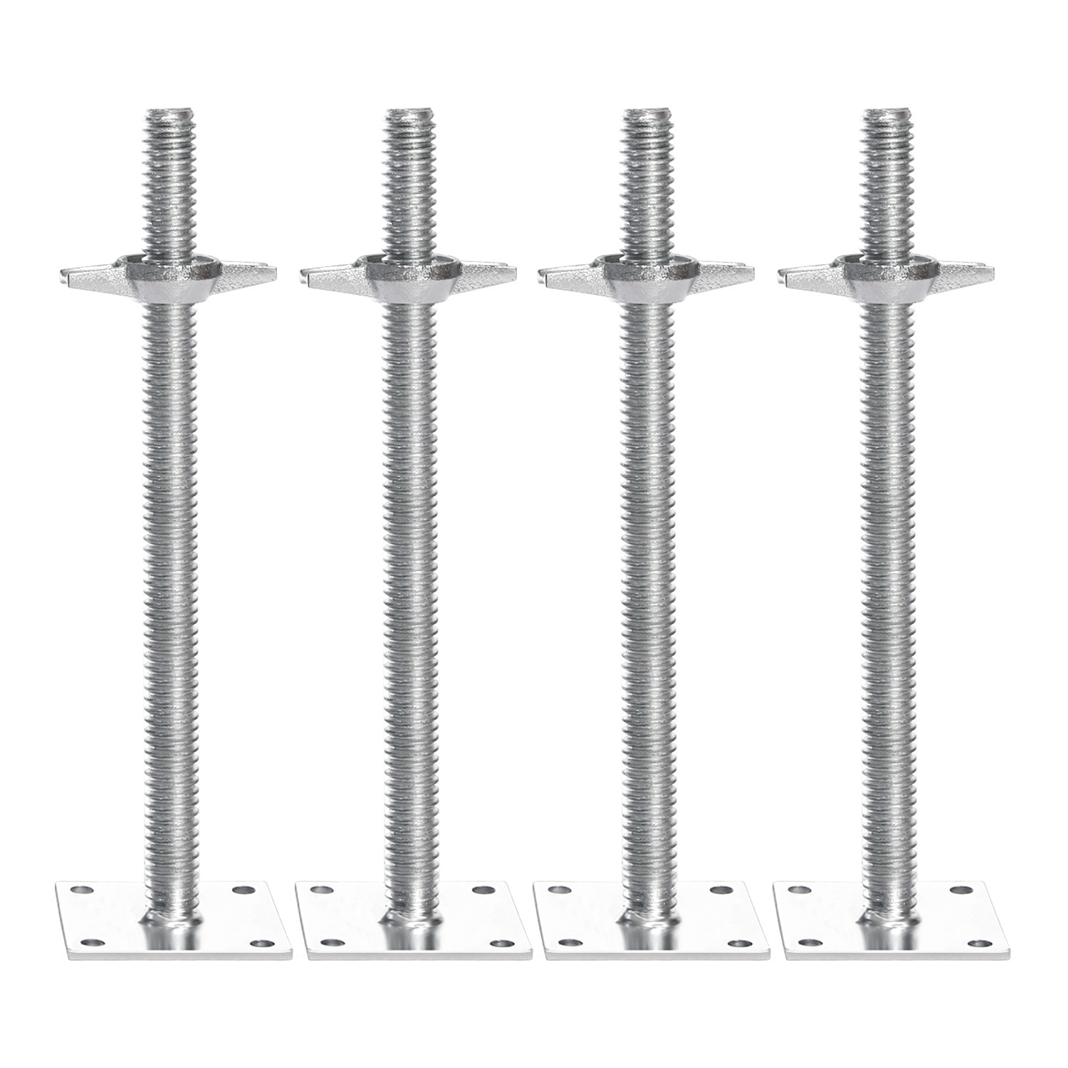 4-Pack Adjustable Leveling Jacks Solid Screw for Baker-Style Scaffolding