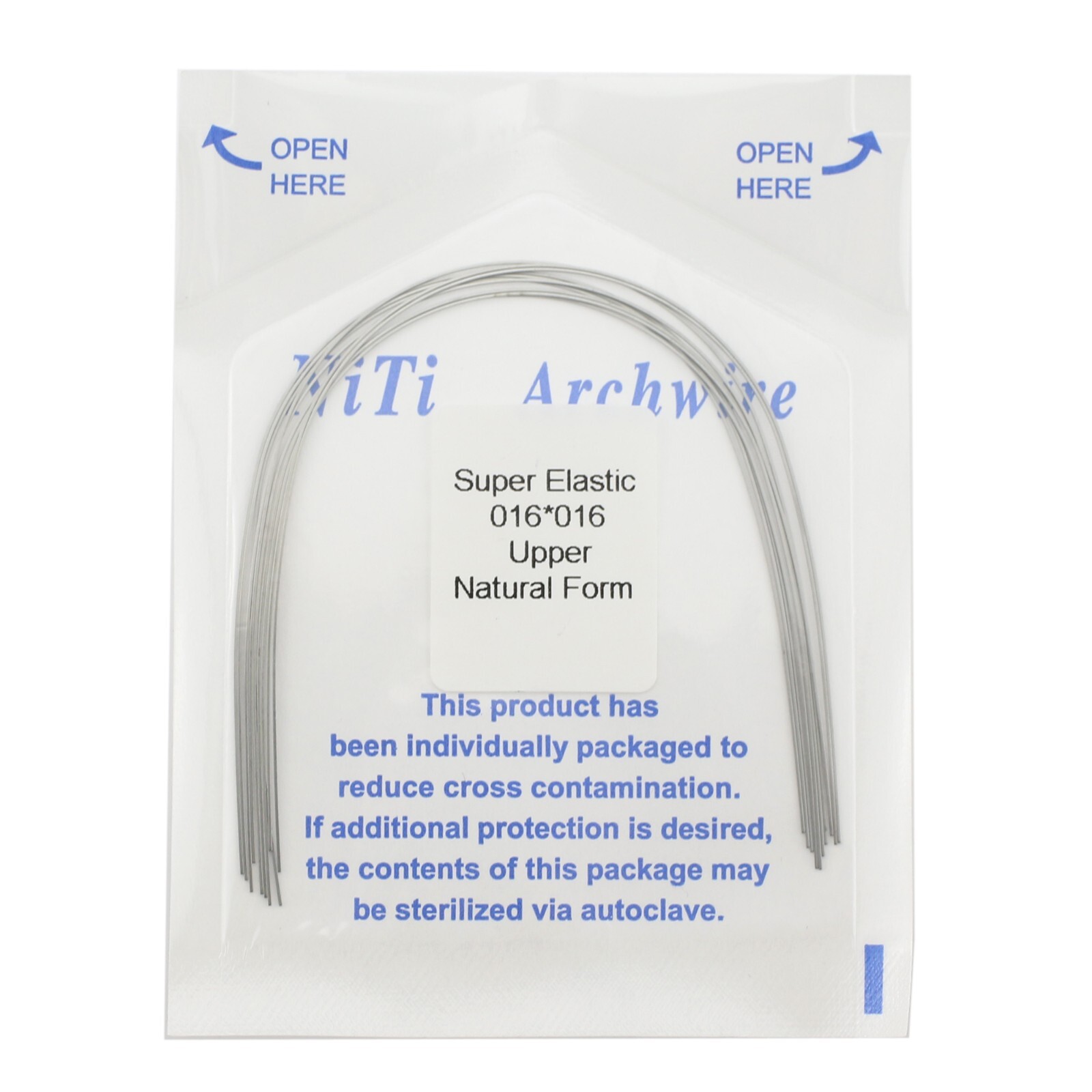 100PCS Dental Orthodontic Arch Wire Niti Natural Form Round Rectangular 16×22 14