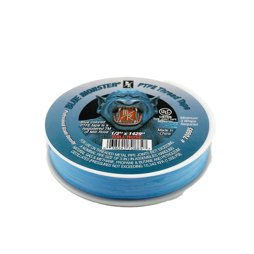 Blue Monster 70885 PTFE Teflon Thread Tape 1/2″ x 1429″ (Pack of 12)