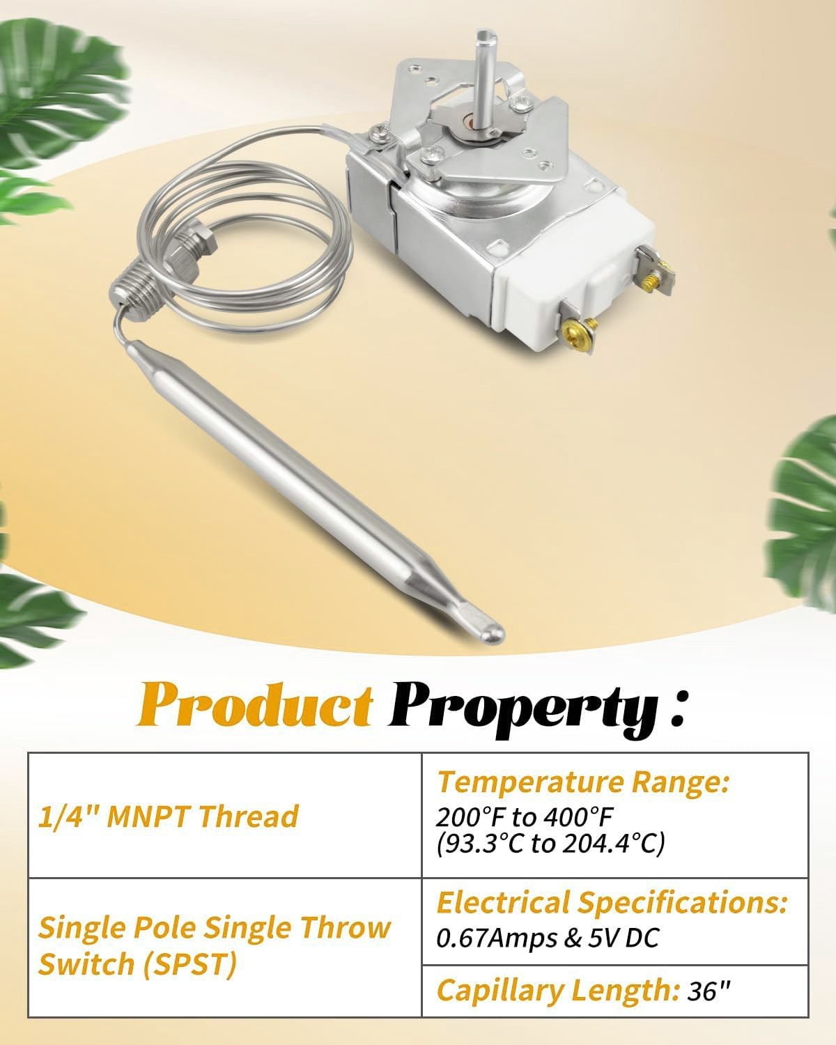 Robertshaw Oven Thermostat RX-1-36 For Pitco 60125401 Imperial, Dean, Blodgett ᄂ
