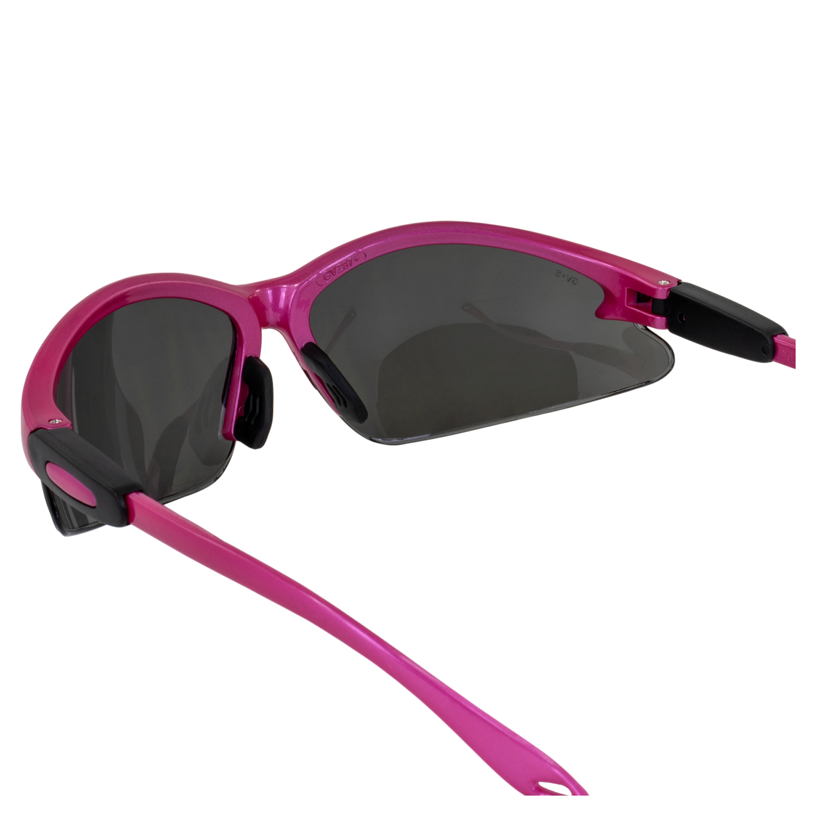Cougar Safety Glasses, Hot Pink Frame, Smoke Lens