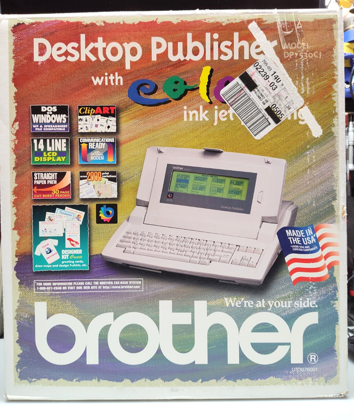 BNIB MINT BROTHER DP-530CJ Desktop Publisher NEVER USED, FULL SET