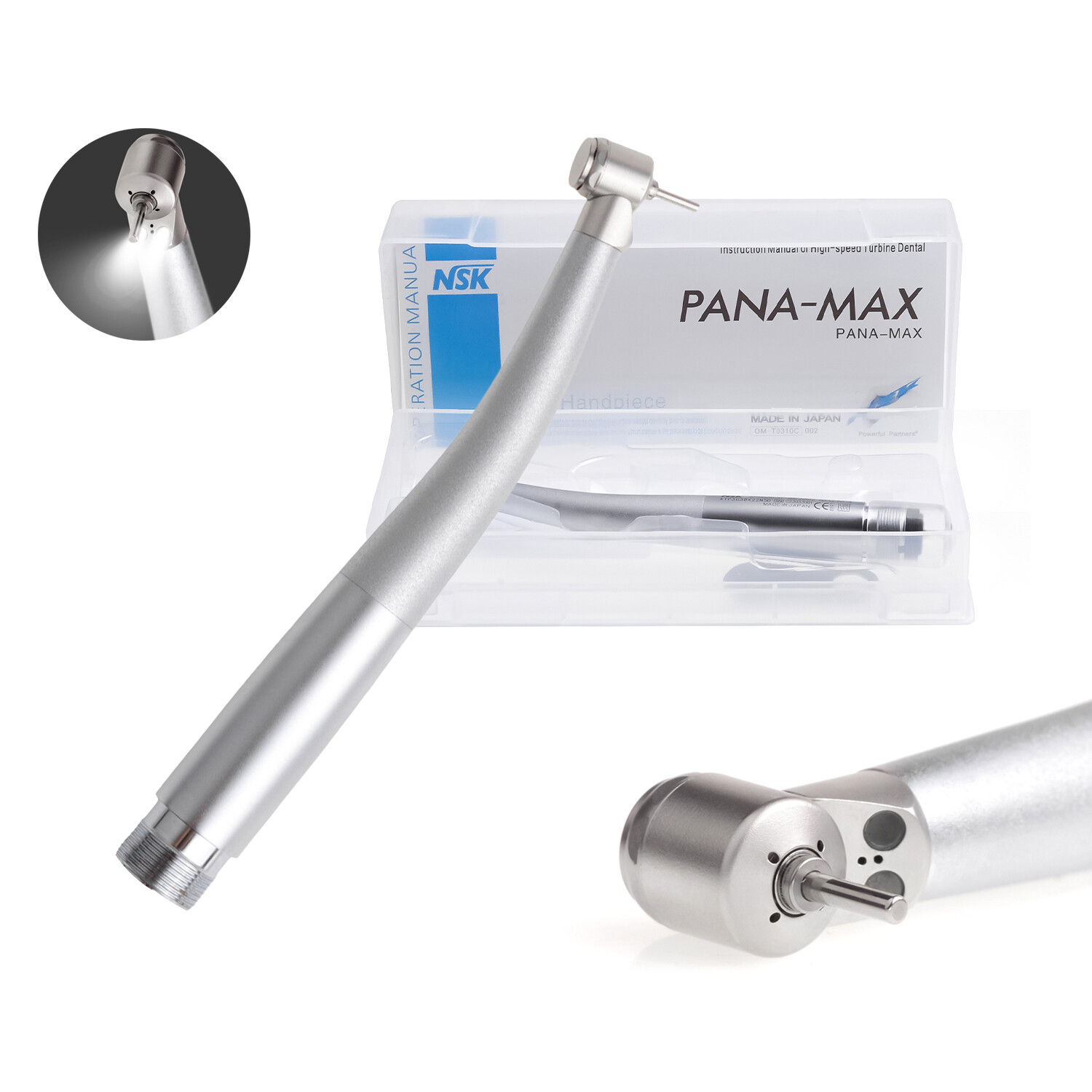 NSK Type Dental PANA MAX Mini Head High Speed LED Children Handpiece Push Button