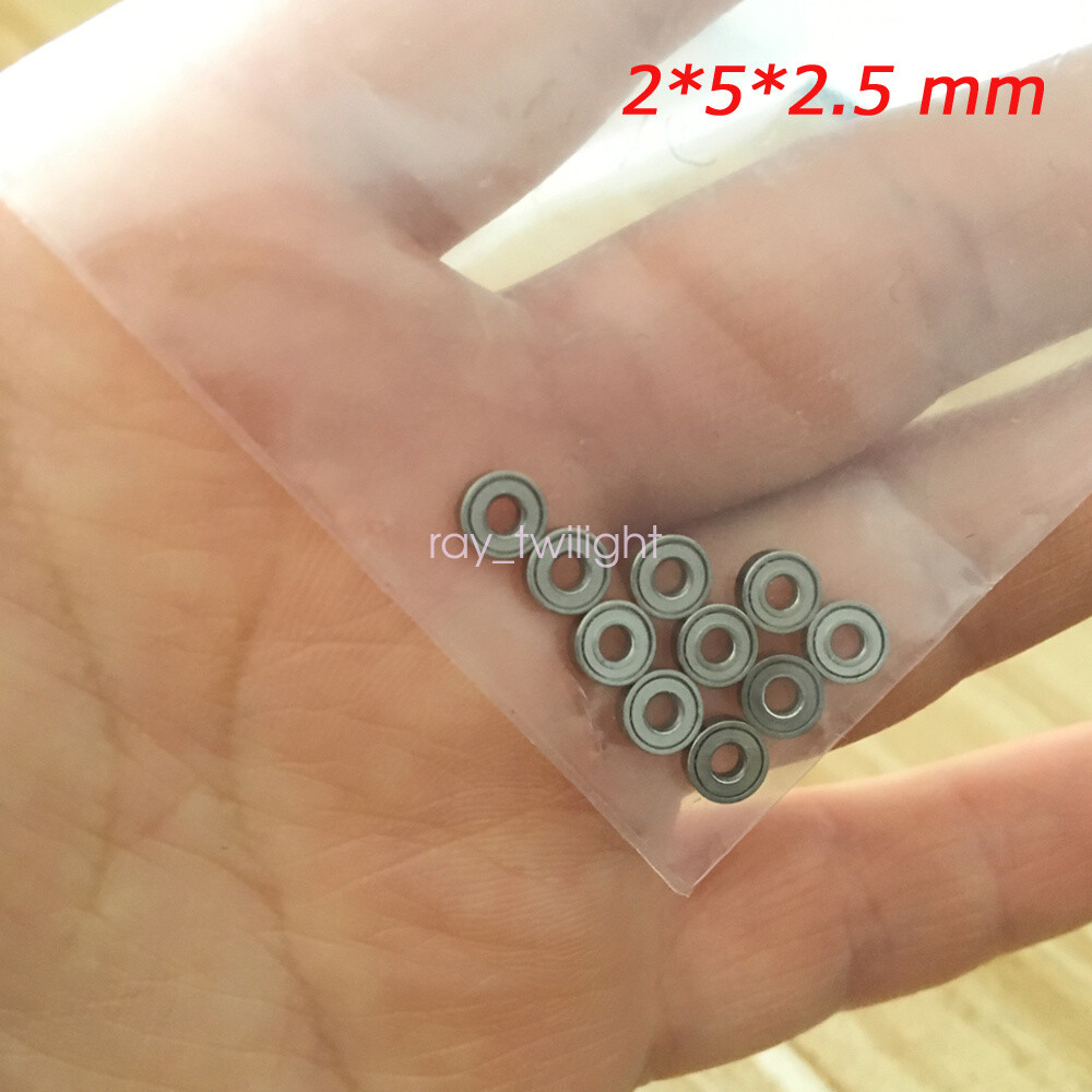New 10~100PC (1.5 x 4 x 2 mm) 681XZZ Metal Double Shielded Ball Bearings For Toy