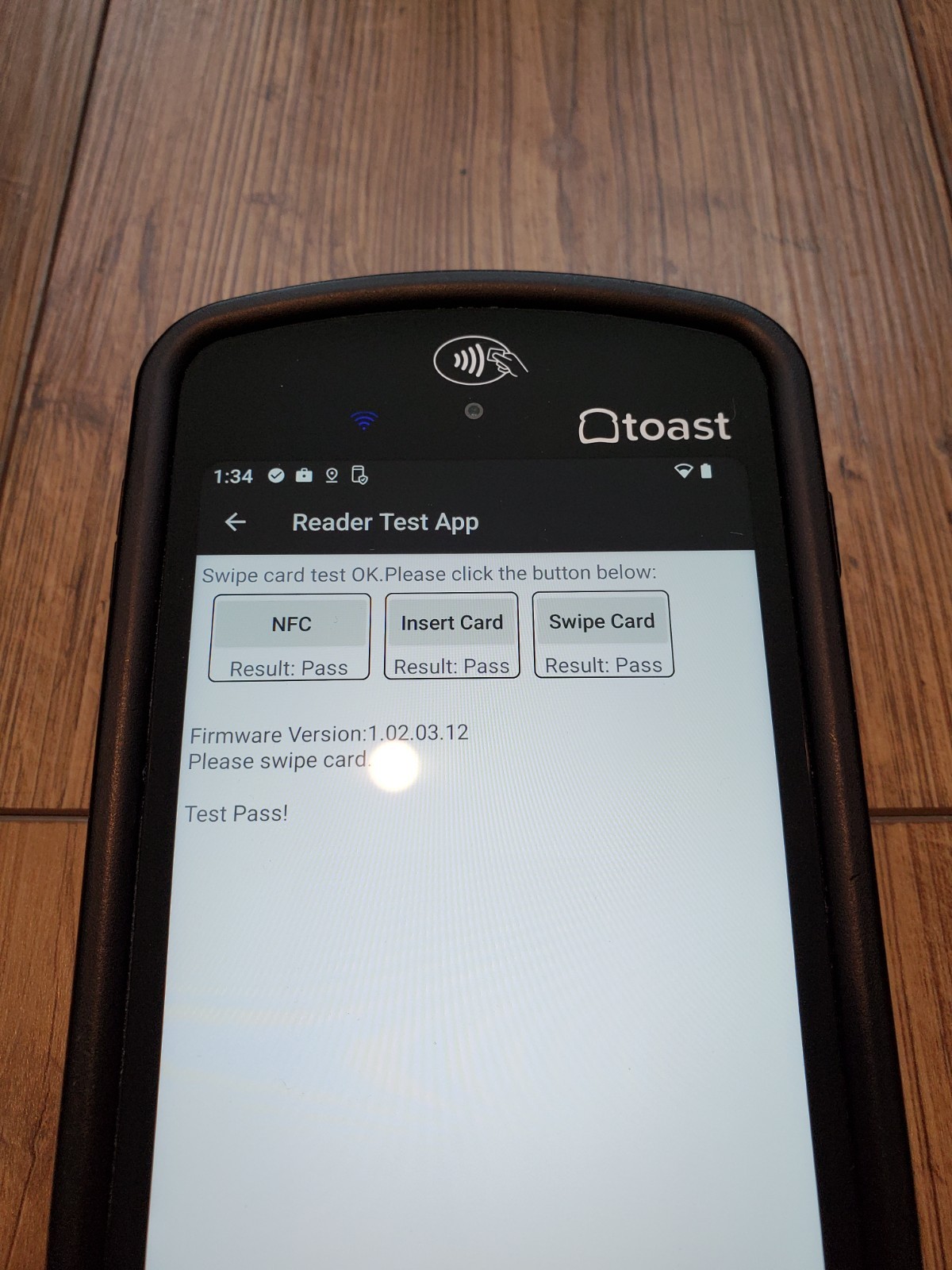 Toast Flex POS Go 2 Handheld Tablet Mobile Computer Device – MPN: TG200