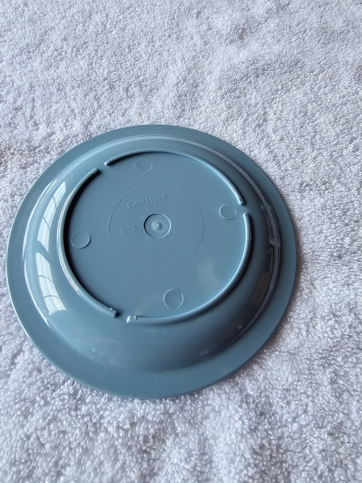 Carlisle 6.5″ Narrow Rim Polycarbonate Plates ( color slate blue )