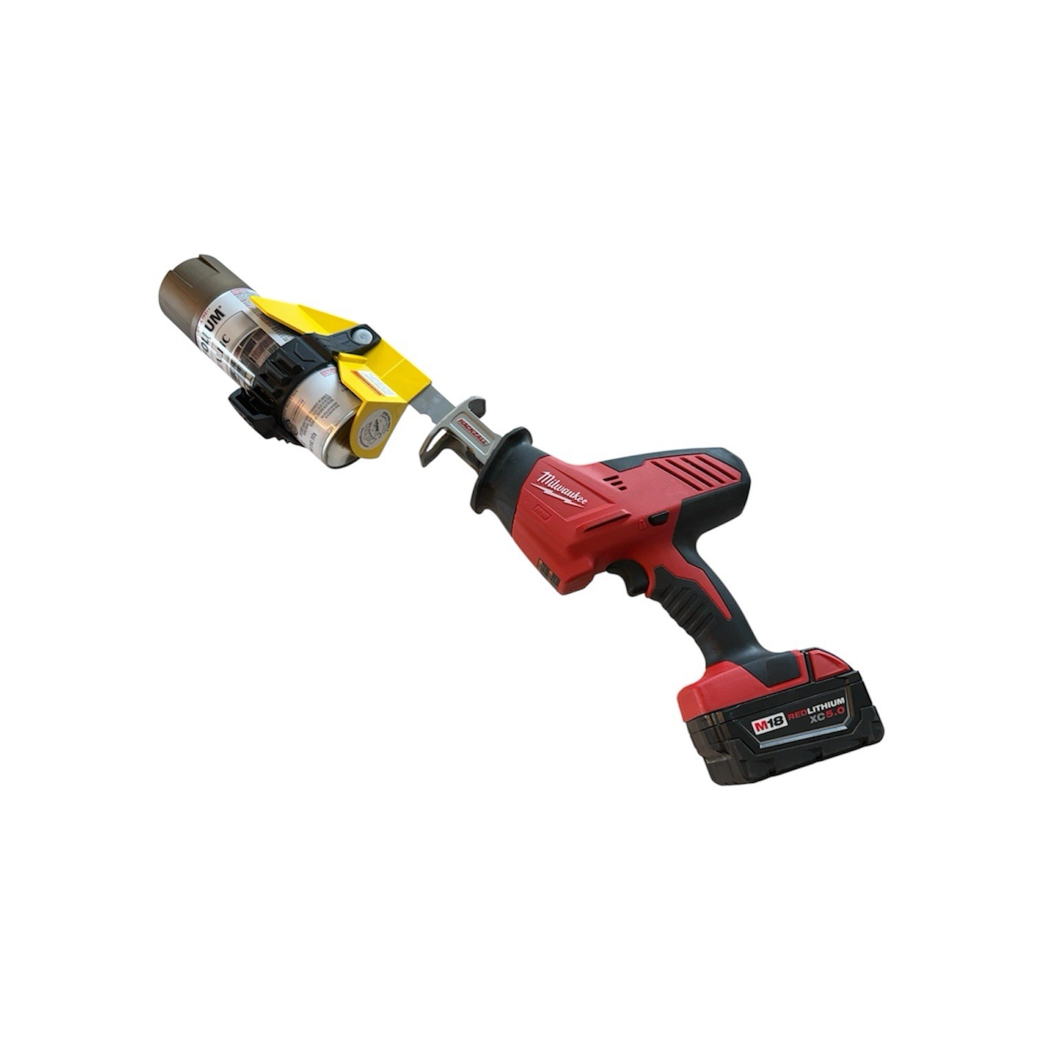 MixKwik paint can / foam can shaker / reciprocating saw attachment