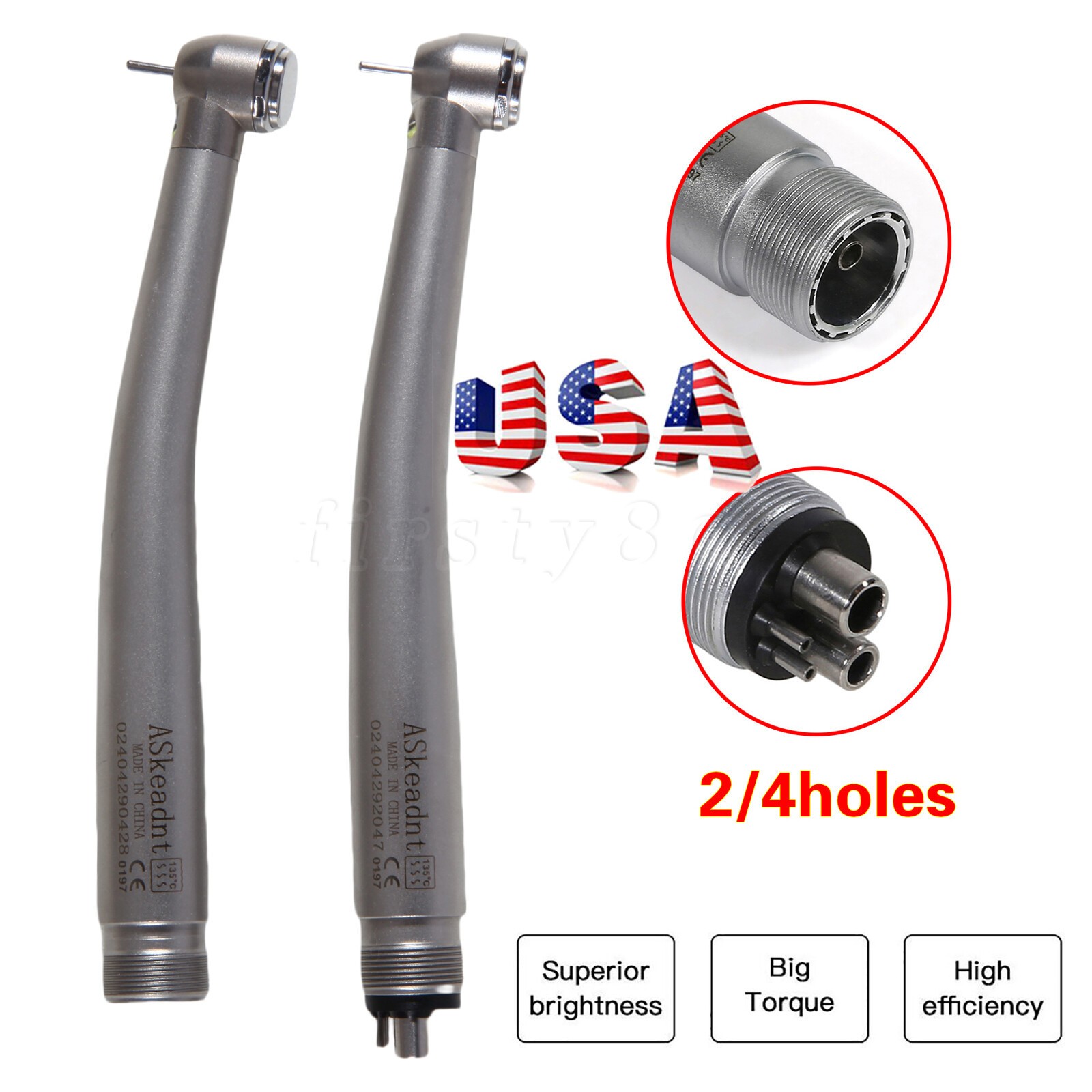 NSK Style Dental Fiber Optic LED E-generator High Speed Handpieces 4HOLE/2HOLE