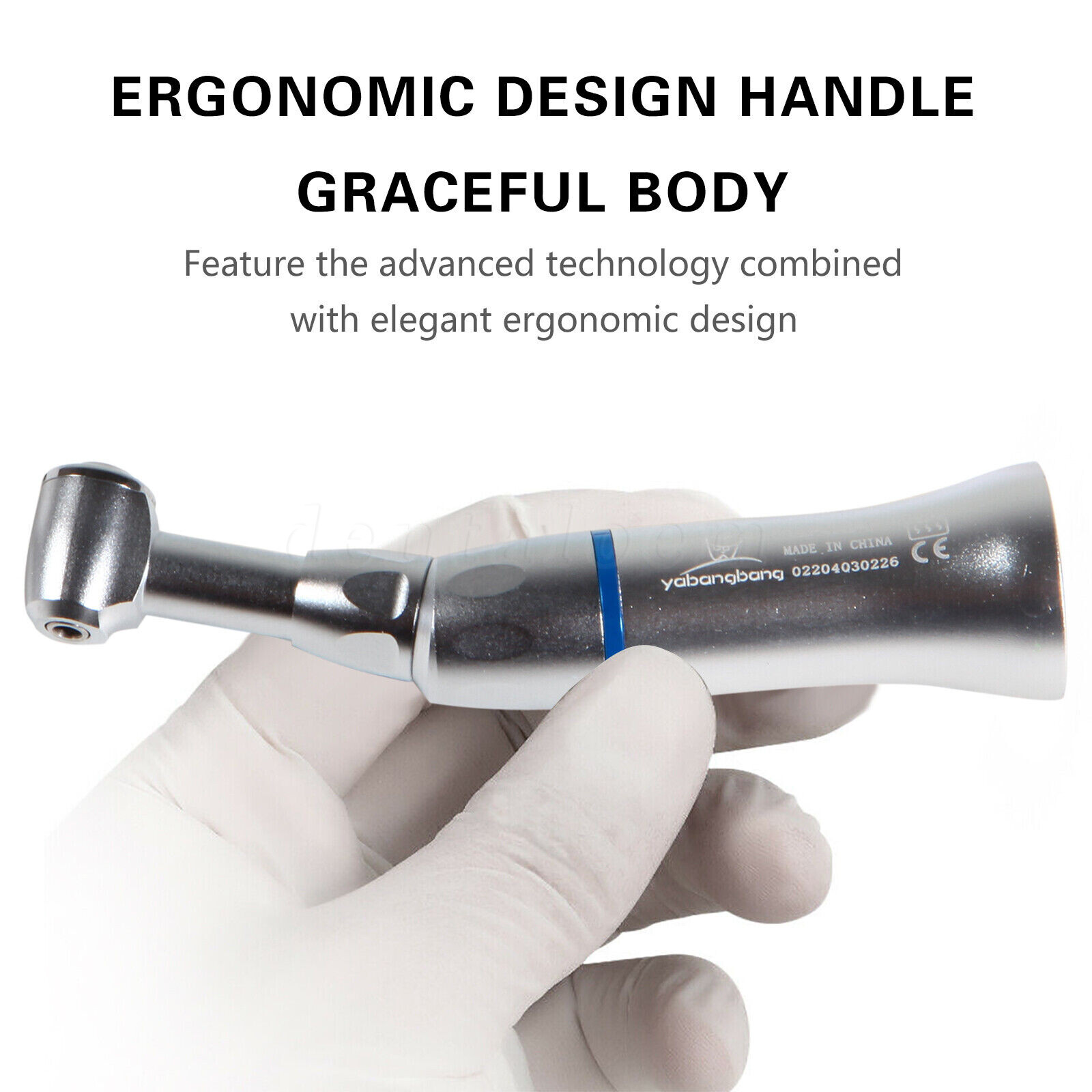 NSK Style Dental Slow Low Speed Contra Angle Handpiece Push Button Attach E-Type