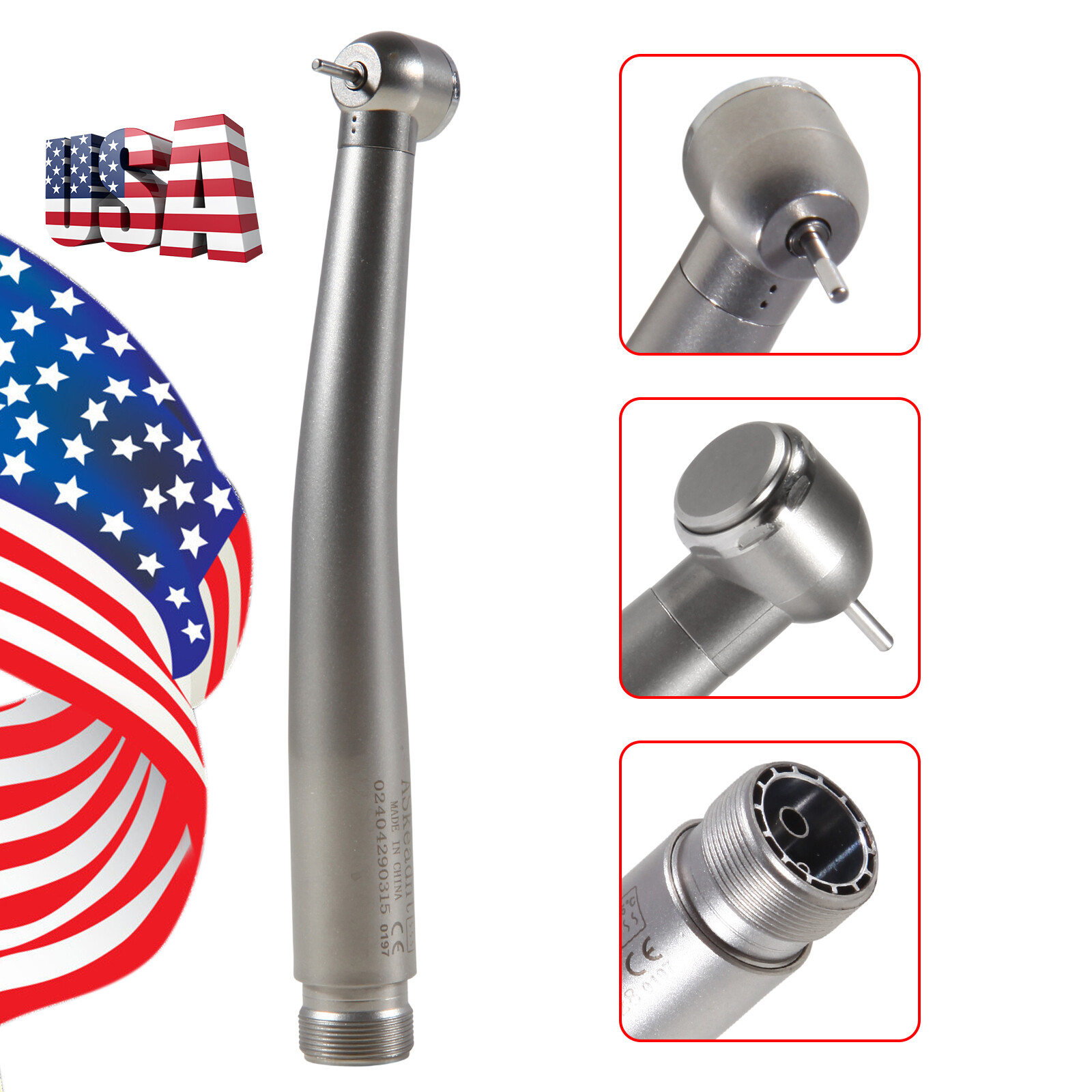 Turbina NSK PANA MAX Style Dental High Speed Handpiece Push Button 2 Hole Borden