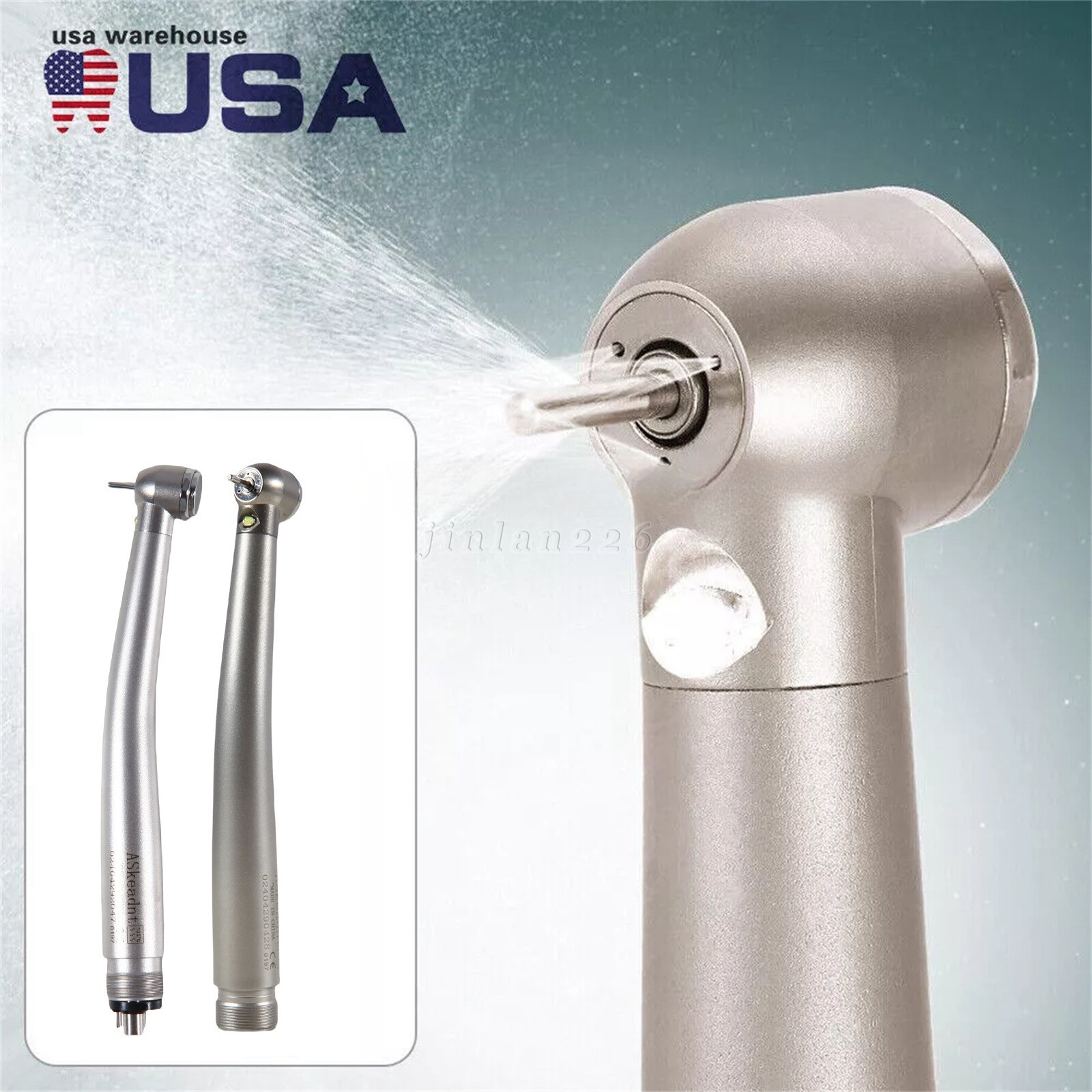 Turbina LED 2/4 orificios con pieza mano de alta velocidad dental NSK Style