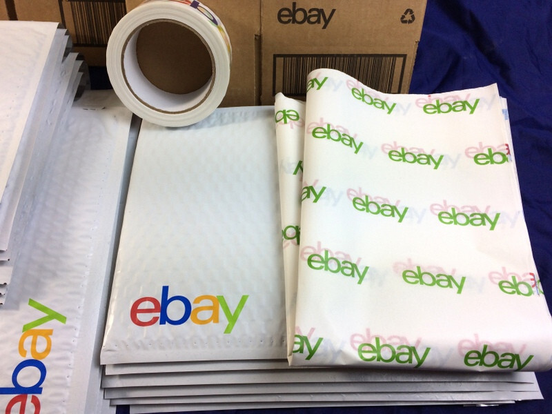 Ebay Shipping Supplies KIT Padded MAILERS Bubble Envelopes BOXES, Tissue &1-TAPE